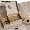 Emballage cadeau 3 tailles boîtes en papier Kraft avec fleurs évidées pour tarte aux oeufs bonbons chocolat emballage classique 10 pcs/lot PP804