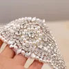 Luxe Rhinestones Lady Riem 2021 Big Size Pearls Crystal Bridal Sash Silver Diamond Bruid Riemen voor Bruiloft Lange Jurk sjerpen