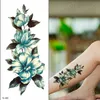 Tatuaggi colorati da donna con fiori Tatuaggi sexy impermeabili per donne e ragazze Fasion Bady Art Immagine 3D Bel modello