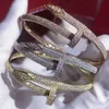 Женские браслеты для ногтей, позолоченный браслет Love, браслет с бриллиантами, ювелирные изделия для подарка, 165 см, без коробки2752338