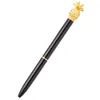 Оригинальность ананасовых топ металлические шариковые ручки пополнения средней точки 1 мм черные чернила подарки партии школьные офисные принадлежности KK6613