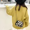 Mini Kore Tarzı Prenses Çanta Moda Vintage Kafes El Çantası Kızlar Houndstooth Küçük Omuz Messenger Çanta Tüm Maç