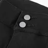Houzhou Y2K Low Taille Black Jean Vintage 90s Esthetische Rise Harajuku Denim Broeken Mode Broek 210809