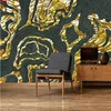 Benutzerdefinierte 3D-Wandtapete jeder Größe für Schlafzimmerwände, goldene Geometrie, luxuriöses Wohnzimmer, Sofa, TV-Hintergrund, Fototapete, Rollgute Menge