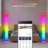 Lámparas de pie Tuya Wifi LED Barras de luz inteligentes RGB Control de sonido Pickup Rhythm Aplicación compatible con Bluetooth Música Atmósfera Lámpara de escenario