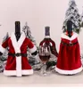 Capa de garrafa de vinho de Natal cute camisola de Natal de malha cobre garrafas de champanhe decoração para saco de natal xy467