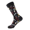 2019 New Hiphop Cotton Men's Socks Harajuku Happy Funny Poop Pills Alien Comb Dress Socks for Male Wedding Christmas Gift X0710