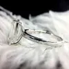 2024 Anello di fidanzamento da donna 3ct Smeraldo cresciuto VVS1 Moissanite Solid Wedding Gold Cut per Rose Diamond Lab
