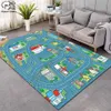 Tapis rampant Fantasy Fairy Cartoon Kids Play Mat Board Game Map Grand tapis pour salon Planet Rugs Maze -13 211026