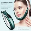 CKEYIN V FACE LIFTING MASSAGER Dubbelhaka Borttagningsvibrator Dragning Slimmare Reducer LED -terapi Skinvårdsverktyg 220216