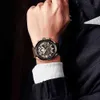 Curren Moda Cronógrafo relógio de relógio de couro relógio casual esporte relógios para homens de quartzo relógio de pulso relogio masculino 210329
