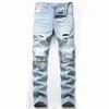 2021 Herfst Nieuwe Mode Retro Gat Mannen Broek Katoen Denim Broek Mannelijke Plus Size Hoge Kwaliteit Jeans Dropshipping X0621ZM0C