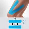 Elbow Knee Pads Sports Kinesiology Taśma 10cmx5cm domięśniona kampania naklejki na mięśnie