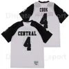 C202ハイスクールマイアミセントラル4ダルビンクックフットボールジャージー通気性チームブラックアウェイホワイトカラーピュアコットンステッチアンド刺繍スポーツ