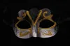 Party Mask med guldglittermask Venetian Unisex Sparkle Masquerade Venetian Mask Mardi Gras Kostym SD04