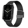 Termometern Watches Headset Smart Watch Bluetooth Ring IP68 Vattenproof hjärtfrekvens Blodtryck Syre Body Temperaturarmband Touch Android Smartwatches