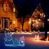Fun Animated Snowball Fight Active Light String Frame Decor Holiday Party Christmas Outdoor Garden Snow Glowing Decorative Sign H1020