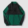 Mens Down Jacket Classic Print Designer Vinter Parka utomhus Broderi Turtleneck Zippers Jackor Casual Warm Fleece Par Coat