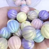 Pastel Pearl Colors Round Pumpkin Acrylic Beads 200pcs 16mm Loose Lucite Plastic DIY Necklace Earring Bracelet Beading Bead