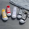 Children Casual Shoes Unisex 2020 Classic High Top Girls Canvas Shoes Student Lace Up Sneakers for Kids Boys New Toddler Shoes X0719