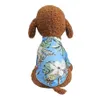 Köpek Gömlek Giysileri Yaz Plaj Giysileri Yelek Pet Giyim Çiçek T-shirt Hawaiian Küçük Büyük Kedi Köpeği Chihuahua