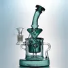 Glaswasserpfeifen zum Rauchen Wasserpfeifen Fab Egg Recycler Dab Rigs Glaswasserbong Einzigartige Bongs mit 14-mm-Kopf