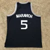 Nikivip Pete Maravich #5 Daniel High School Basketball-Trikot, genäht, Rot, Blau, jede Größe 2XS-3XL 4XL 5XL Retro-Westen-Trikots