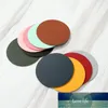 매트 패드 6pcs / 팩 둥근 모양 순수한 색 그릇 placemat 내열 컵 매트 PVC 홈 장식 방수 주방 식기 공장 가격 전문가 디자인 품질