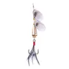 10st Partihandel Spinnare Baits Pesca Fisksked Lures 10.7g 8.8cm Spoons Silver Spinner Hard Bait Fiske Tackle