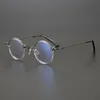 Fashion Sunglasses Frames Brand Designer Retro Round Acetate Titanium Glasses Frame Men Handmade Eyeglasses Women Super Lig