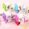 Cartoon Hand-cranked Pencil Sharpener Creative Student Automatic Pencil Sharpeners is Light Time-saving WH0283