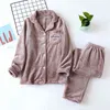 winter thickened flannel couple pajamas suit men and women coral fleece warm home service set simple two piece sleepwear 211215