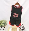 Garçon Fille Vêtements Ensembles Gilet Shorts Bébé Costume Pour Bébé Enfant Sans Manches Survêtement Basketball Designers Vêtements Kids7552053