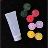 200 ml Tom Squeeze Bottle 200g Clear Plastic Container Cosmetic Gel Lotion Cream Packaging Matte Frost Tubes 5st GRATIS frakt