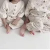 Printemps enfants costume garçons et filles maison manches bébé pyjamas costumes pour garçon fille vêtements de mode 210515