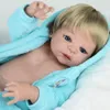 22 "Toddler Realistic Boy Doll Reborn Baby Dolls Full Body Vinyl Silicone Neonato Xmas Bday Festival Regali