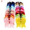 40 Color 4 Inch Fashion Ribbon Bow Hairpin Clips Girls Large Bowknot Headwear Kids Hair Boutique Bows Baby Hair Children's Accessories O1