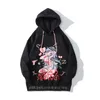 Erkek Hoodies Erkek Sweatshirts 2022 Kış Anime Manga Seksi Kız Baskı Punk Mavi Hoodie Erkekler Harajuku Sweatshirt Japonya Stil Kadınlar