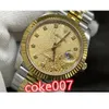 BF Maker 41mm aço ouro 116233 relógio champanhe jubileu diamante moda automática relógio relógio relógio de pulso