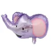 Mini ballons en aluminium pour animaux, décor de fête d'anniversaire, cadeaux pour bébés, jouets pour enfants, Lion, singe, zèbre, cerf, vache, tête d'animal, ballon à Air 7401528