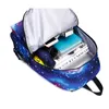 Men Canvas School Laptop Backpack Galaxy Star Universe Space USB opladen voor tieners jongens student meisjes tassen reizen mochila 2112867