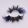 Colored 25mm 3D Mink Eyelashes 39 Styles Dramatic Fluffy Volume False Eyelash Highlight on the End Cosplay Costumes Full Strip Lashes