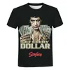 Film 3D Imprimer T-shirt Men Femmes Summer Fashion Casual Cool Tee Tops Tony Montana Print HARAjuku Streetwear T-shirt 210329