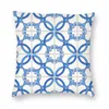 Подушка/декоративная подушка Путешествие в Лиссабон -португальскую плитку бросает крышку синего Delft Azulejo забавный декор Home Decor