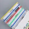 Filing Supplies ZL0287sea Colorful Waterproof A4 PVC Transparent Document Bag Zipper File Bags Stationery Document Pouch Files Sorting Folder Office School