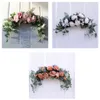 Floral Swag Artificial Flowers Peony Wreath Handmade Garland for Mirror Home Wedding Party Door Lintel Decoration 211104