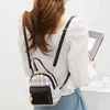 Mini Sırt Çantası Kadınlar Crossbody Çanta Genç Kız Ekose Kadınlar Için Omuz Çanta Okul Çantası Kore Tarzı Yeni Trendy Bagpack Kadın Y1105