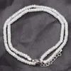 Utsökta smycken Natural Stone Crystal Bead Chain Halsband Armband Charms Kvinnliga Set Wedding Party Simple Gift B111 Chokers