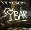 Decorazione per feste LED BAR Neon Sign Light per KTV Snack Shop Decor Juice Letter Lamp Tube Christmas Wall