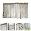 Cortina cortina blackout lace meio decorativo para casa